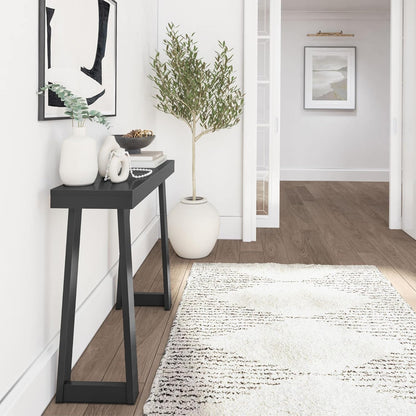 Plank+Beam Solid Wood Console Table, 36 Inch, Sofa Table, Narrow Entryway Table for Hallway, Behind