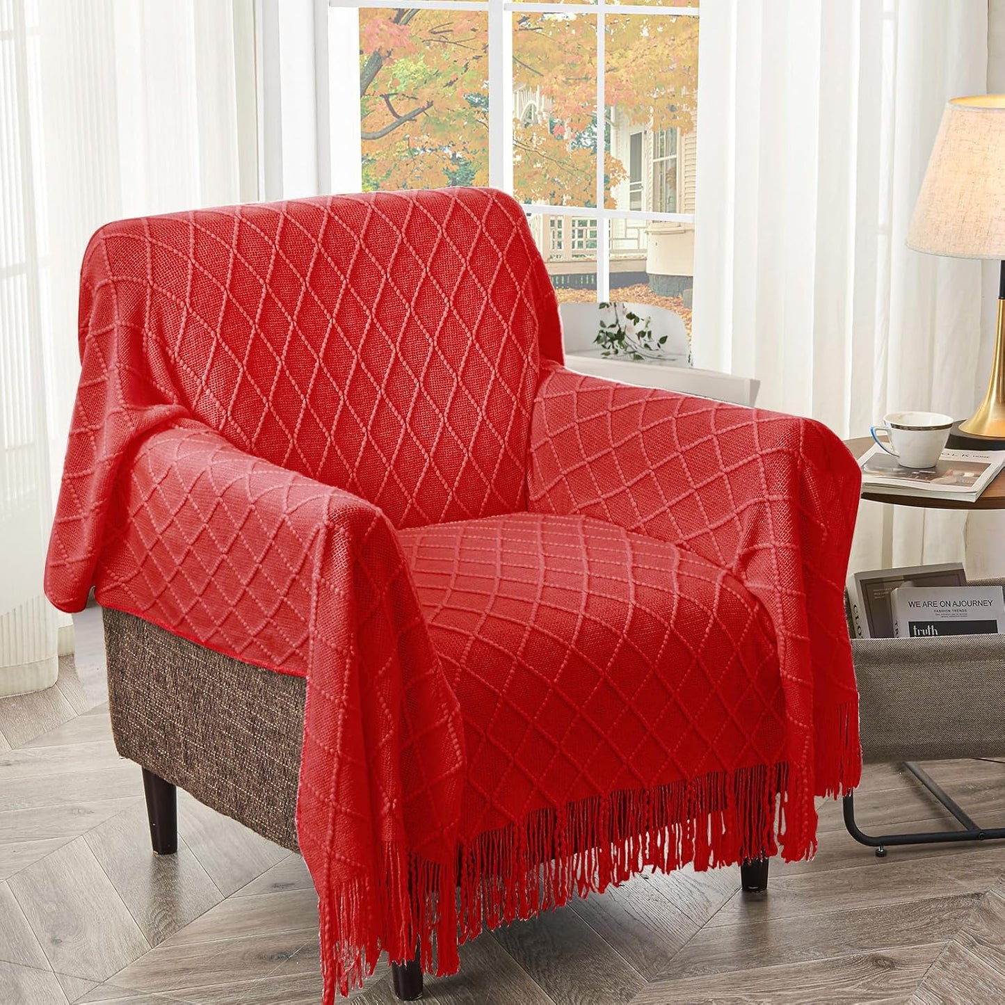 inhand Knitted Gift Throw Blankets for Couch and Bed,Valentines Day Decor Blanket for Her Him