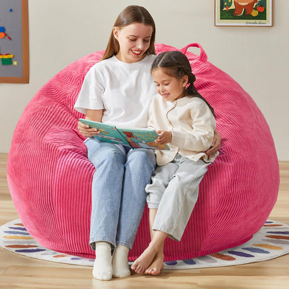 Hobestluk 4.5FT Bean Bag Chair Giant Bean Bag Chair with Filler Included Adult Bean Bag Chairs with