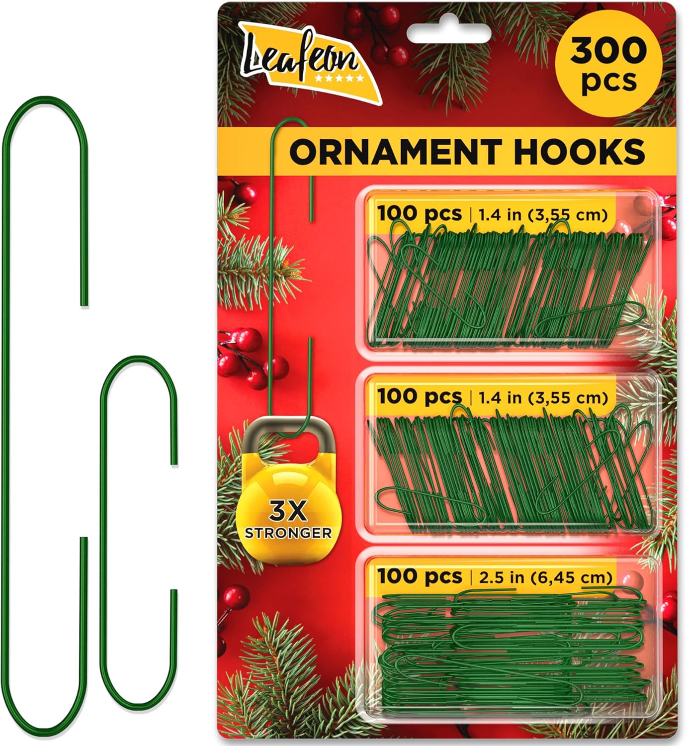 Leafeon 300 Pack Christmas Ornament Hooks for Christmas Tree Decoration – The Best Holiday Ornament