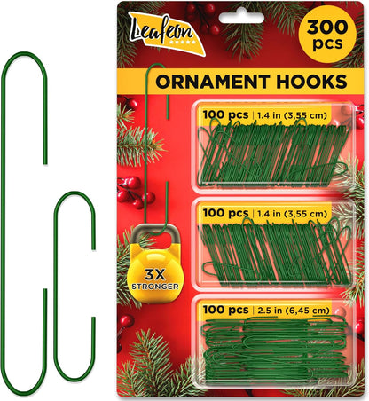 Leafeon 300 Pack Christmas Ornament Hooks for Christmas Tree Decoration – The Best Holiday Ornament