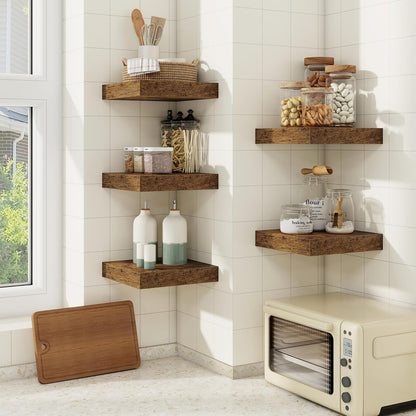 fuqing Floating Shelves for Wall, Bathroom Shelf Wall Mounted for Storage, Shelves with Invisible