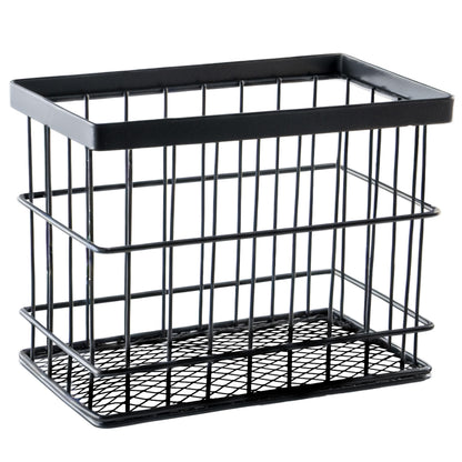 G.E.T. 7" x 4 1/4" Gray Rectangular Storage Metal Basket