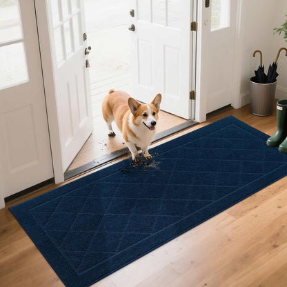 BEQHAUSE Dirt Trapper Door Mat 24" x 60", Doormat Non-Slip Entryway Rugs Washable, Dog Door Mat