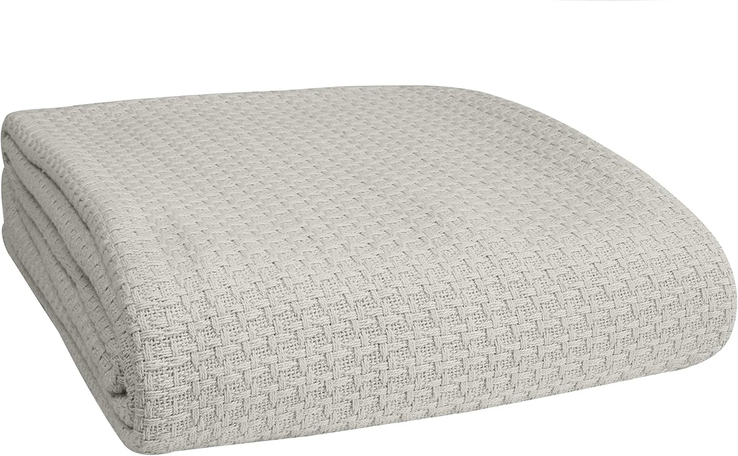BELIZZI HOME 100% Cotton Bed Blanket, Breathable Bed Blanket Twin Size, Cotton Thermal Blankets