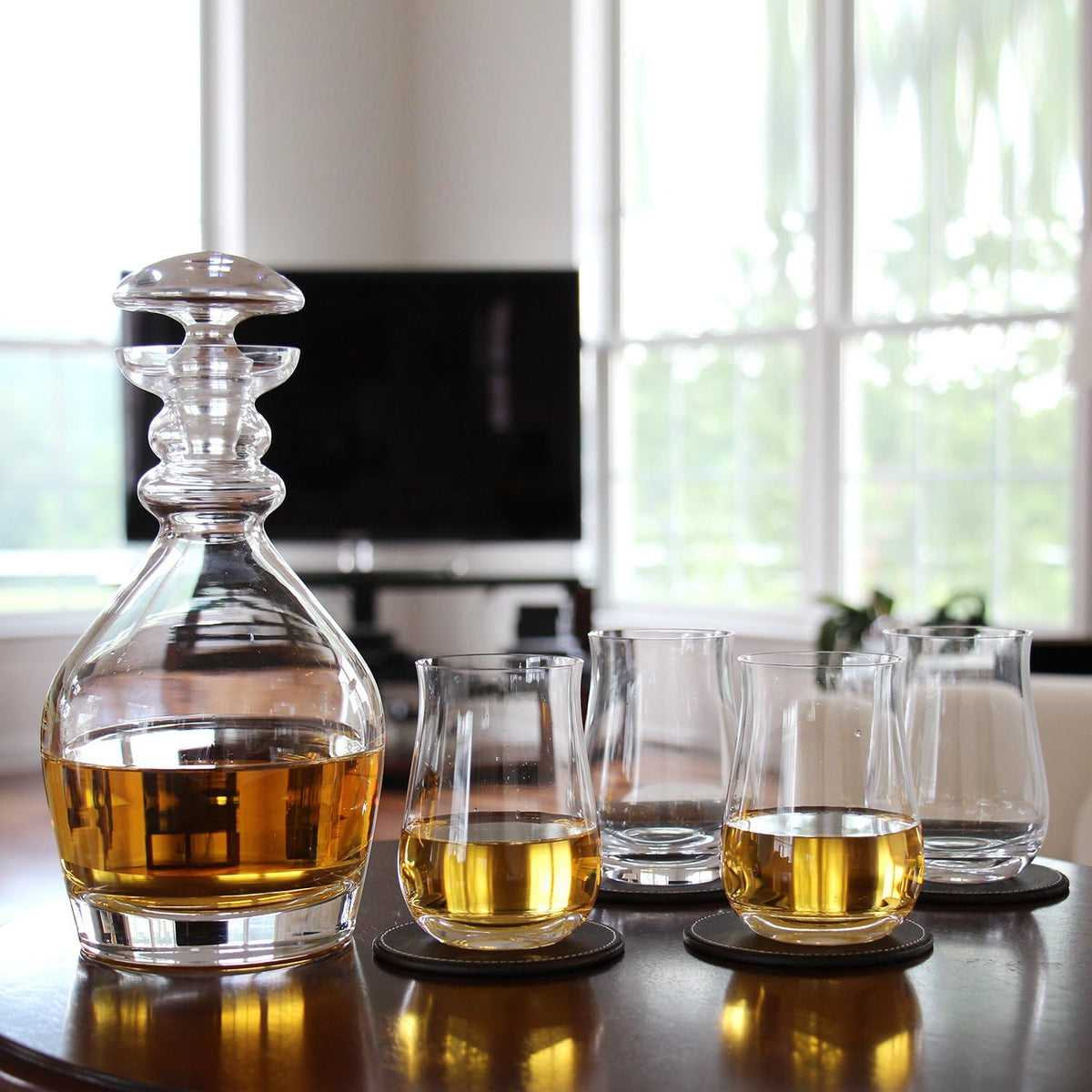 Ravenscroft Crystal | 5-piece European-Made Hand-blown Decanter Gift Set | 47.5 Fl Oz Decanter |