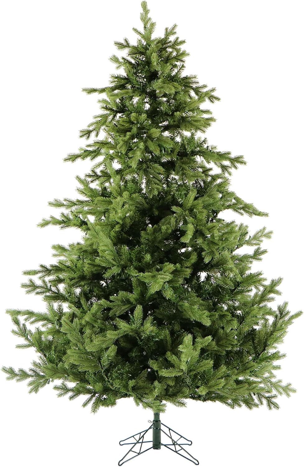 Fraser Hill Farm 10-Ft. Foxtail Pine Artificial Christmas Tree with Stand, Unlit Foldable Fake Tree