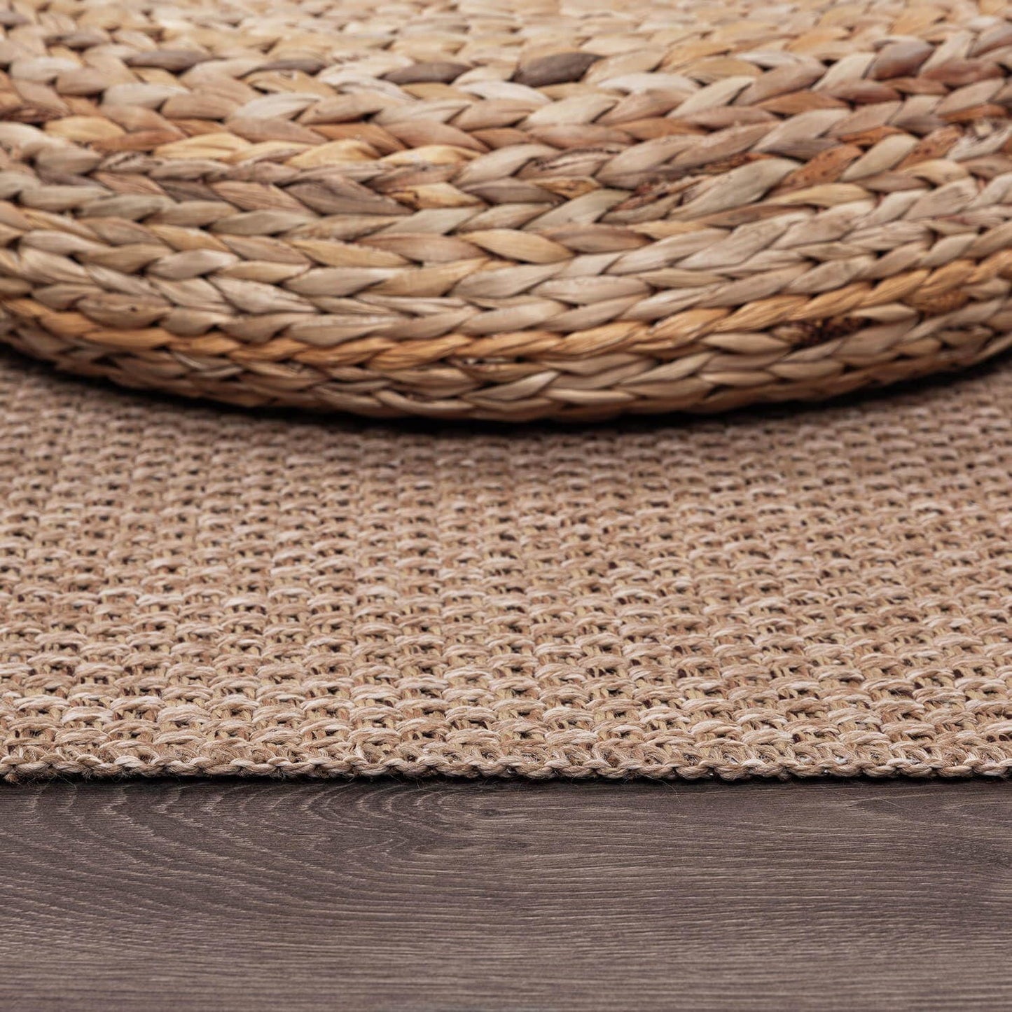 CAMILSON Indoor and Outdoor Runner Rug Natural Solid Boho Woven Design Easy-Cleaning Non Shedding