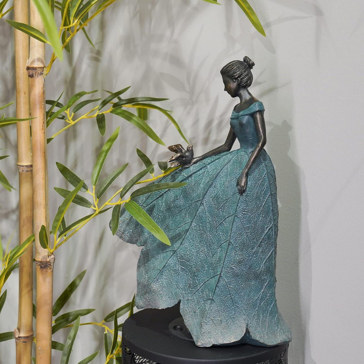 Guichifun Fairy Statue Collection Home Decoration - Leaf Angel Girls Resin Gardening Gifts for