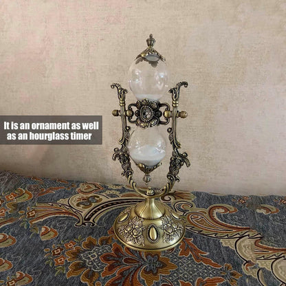 Sanduhr 15 Minuten,Hour Glass,Metal Vintage Hourglass,Hourglass Decor, Hourglass with Sand Embossed