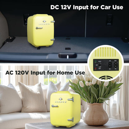 IBMF4SUN Fridge for Bedroom, Skincare, Portable Cooler & Warmer for Makeup, for Office & Home