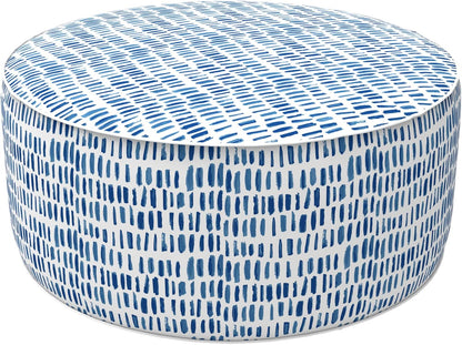 LVTXIII Outdoor Inflatable Ottoman Stool, Patio Water Repellent Footrest Stool with Handle