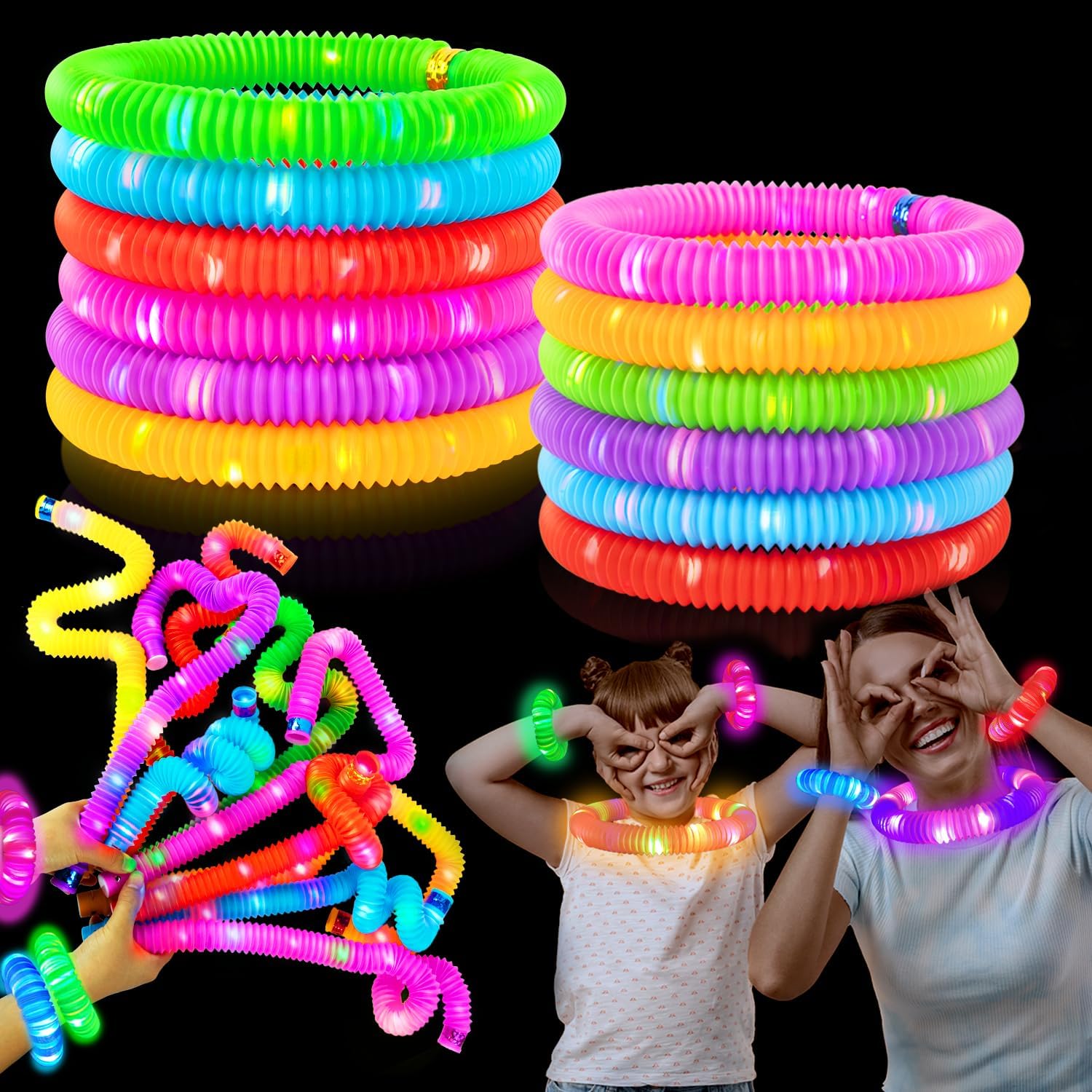 Halloween Glow Sticks Party Favors for Kids 12 PCS-Glow in Dark Party Supplies for Toddlers, Light