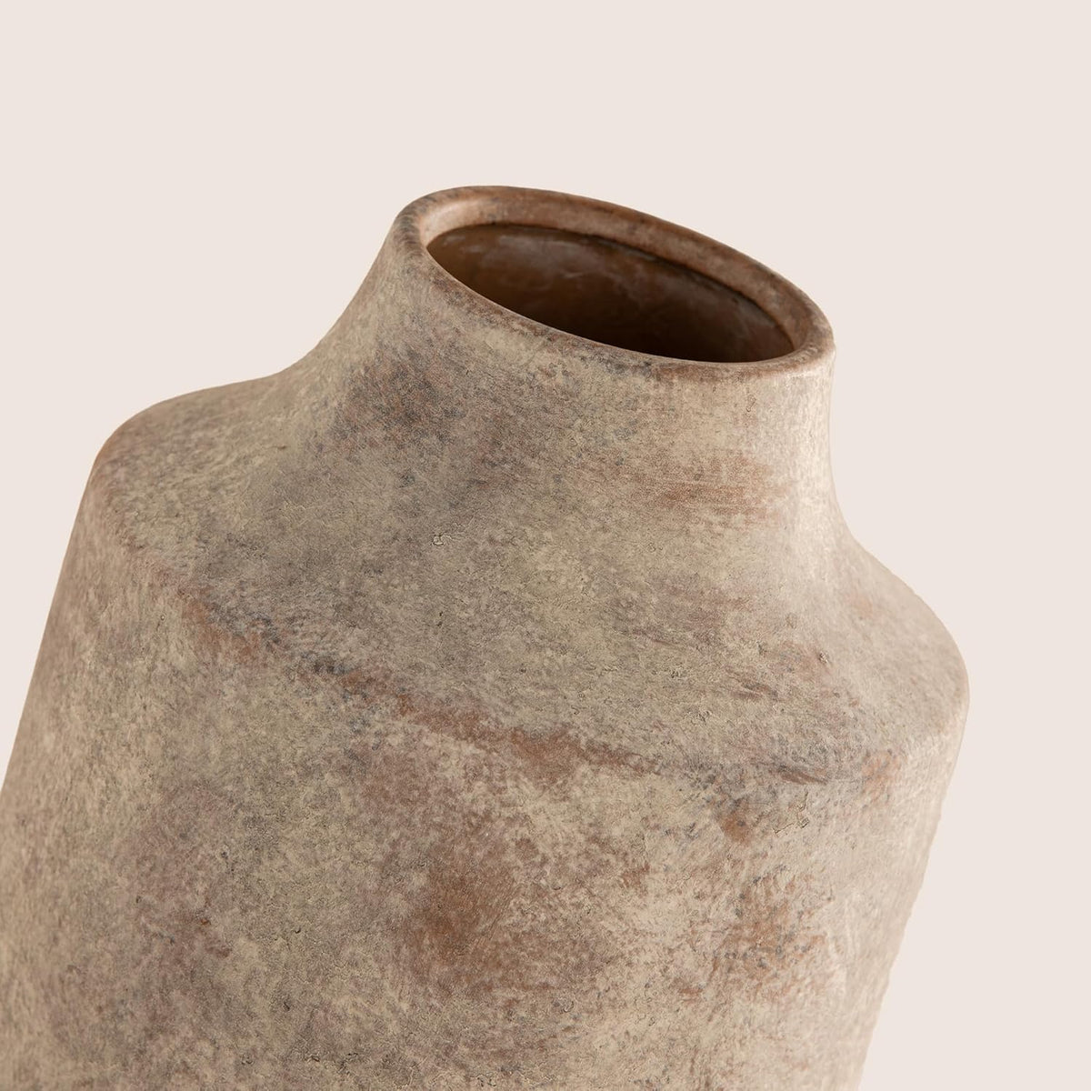 Mitt&Ditt Ceramic Flower Vase, 12.5 inch Tall Off-White Vase, Large Decorative Terracotta Vases