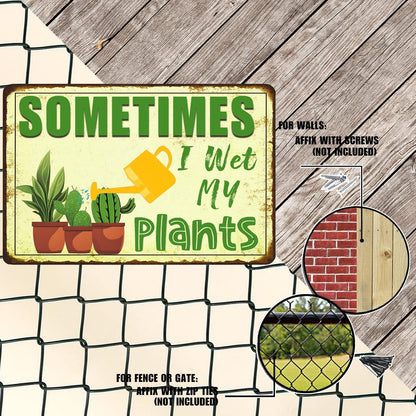 Funny Signs Garden Decor Outdoor Vintage Garden Decorative Metal Sign Gifts For Women Plant Lover