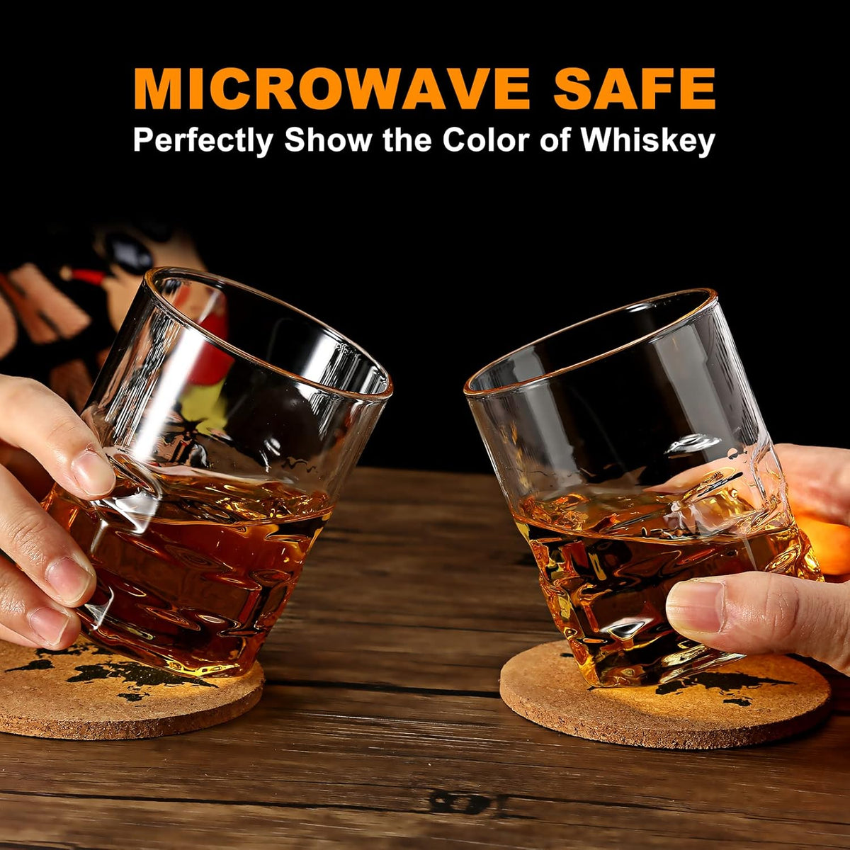 Whiskey Decanter Set Grenade Shaped Liquor Decanter Set with 2 Glasses - Scotch Bourbon Drinking