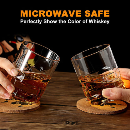 Whiskey Decanter Set Grenade Shaped Liquor Decanter Set with 2 Glasses - Scotch Bourbon Drinking