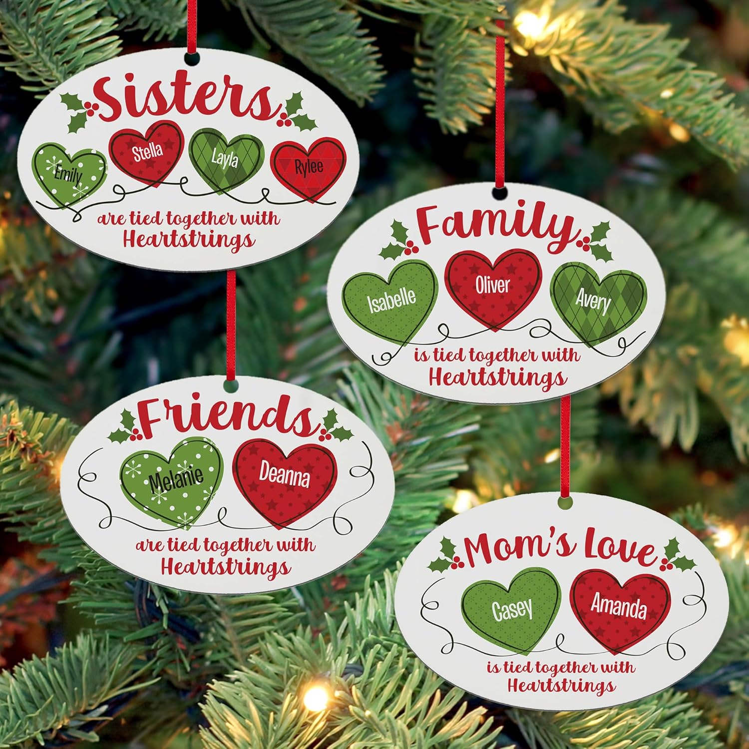 Let’s Make Memories Personalized Christmas Ornament - for Family - 2024 Christmas Ornament - Wood