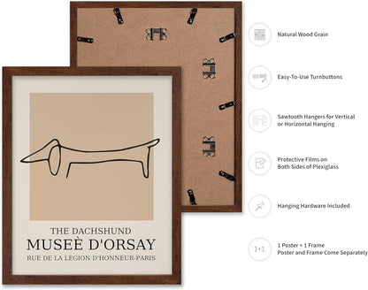 Poster Master Vintage Poster - Retro Minimalist Print - Gift for Artist, Housewarming - Dachshund