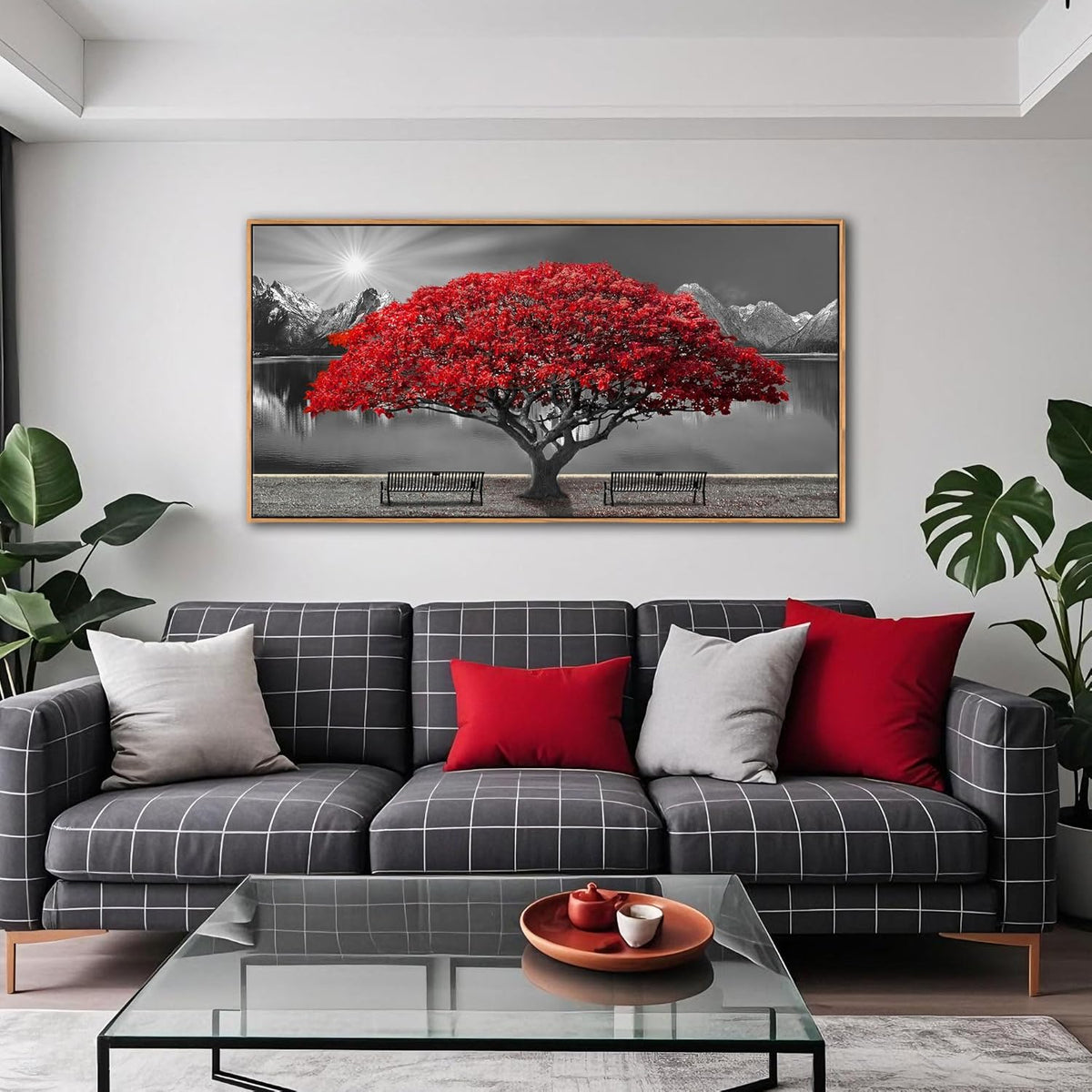 Large Framed Wall Art for Living Room Large Mangrove Landscape Modern Art for Wall Decor Living