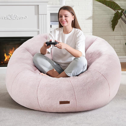 Hobestluk Bean Bag Chairs Large Bean Bag Couch for Adults Stuffed Sofa Chair Comfy Giant Bean Bag
