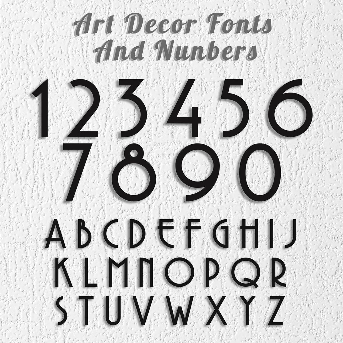 Personalized Metal House Number Sign for Outside Modern - Custom Outdoor Address Number Plaque