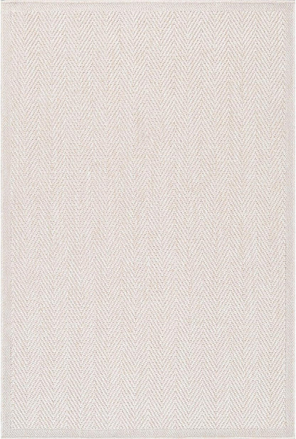 CAMILSON Easy Jute Rug 5x7, Indoor Outdoor Off-White Color Fiber Area Rugs for Living Room Patio