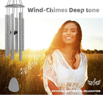 Wind-Chimes-Outdoor-Deep-Tone, Large Soothing Melodic Tones Windchimes, Wind Chimes for Outside