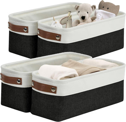 DECOMOMO Narrow Storage Bins Small Baskets for Organizing Bathroom, Toilet Tank, Towel Storage