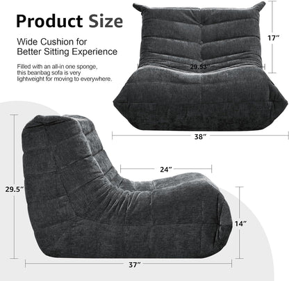 Bean Bag Chairs for Adults Giant Bean Bag Chair Memory Foam BeanBag Chair Big Bean Bag Sofa with