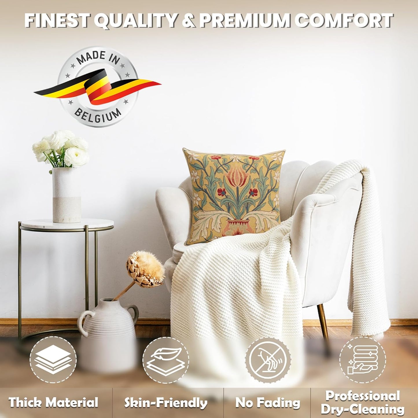 Charlotte Home Furnishings Throw Pillow Covers, Decorative Boho Pillow Covers for Couch, Living