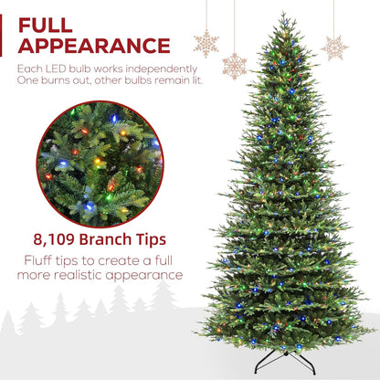 Hykolity 12 ft Prelit Christmas Tree, Artificial Christmas Tree wth 850 Color Changing LED Lights