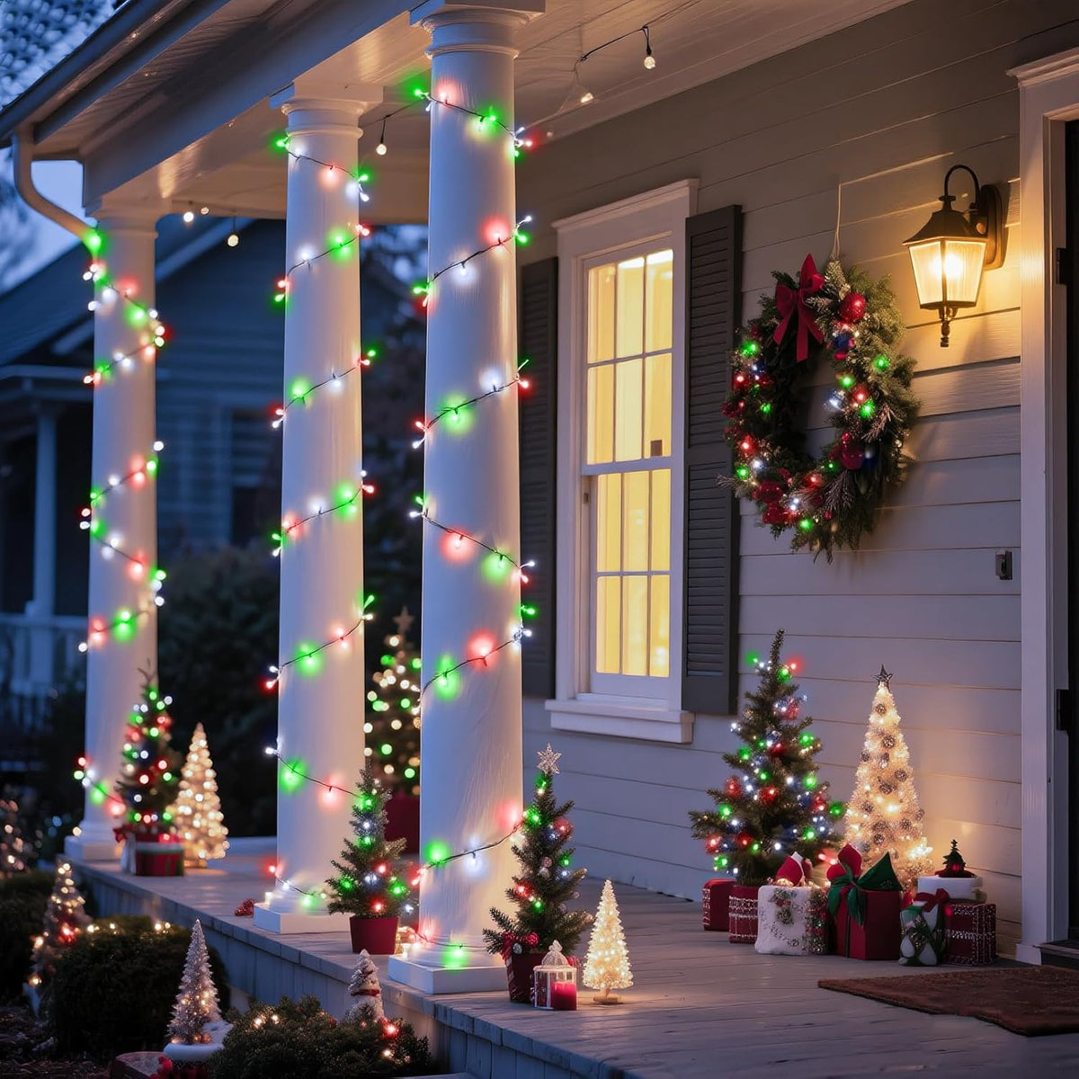 66FT 200 LED Christmas Lights Outdoor, Christmas Tree Lights with 8 Modes Waterproof, Plug in