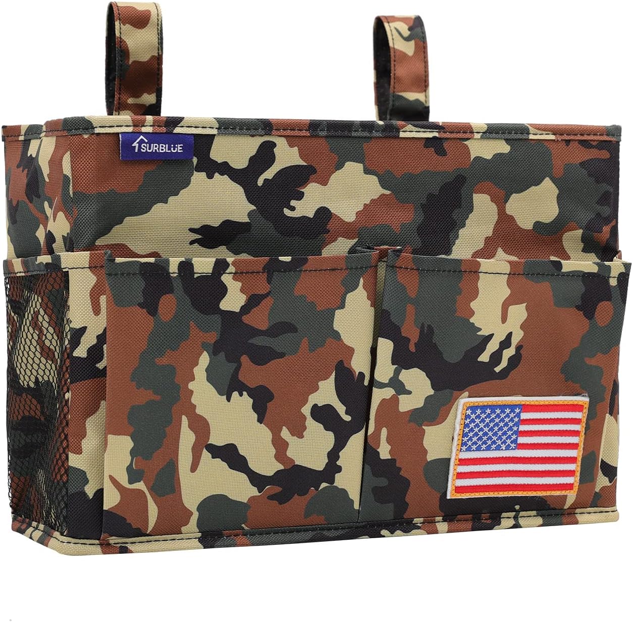 Surblue Bedside Caddy Hanging Organizer Storage Bag Pocket for Bunk, Hospital Beds, College Dorm