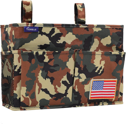 Surblue Bedside Caddy Hanging Organizer Storage Bag Pocket for Bunk, Hospital Beds, College Dorm