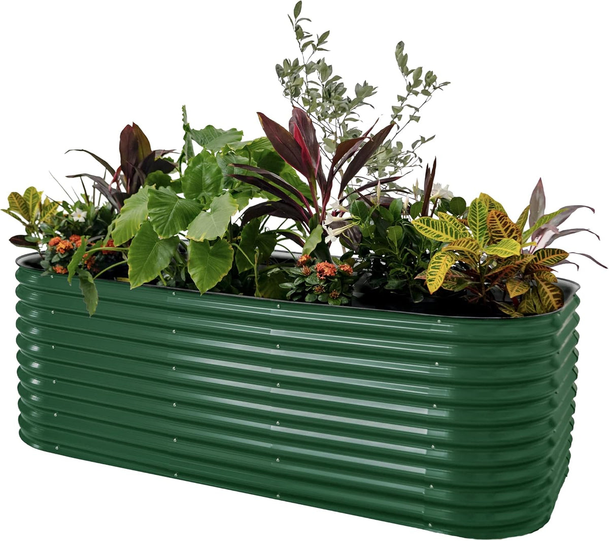 Vego garden 32" Extra Tall Raised Garden Bed Kits, 10 in 1 Modular Raised Planter Box for