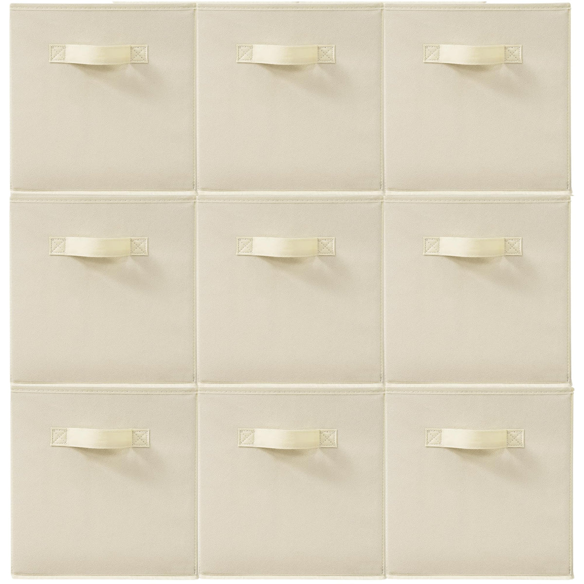 STORAGEIDEAS 11 Inch Fabric Storage Cubes, Sturdy Foldable Storage Bins, Heavy Duty Cube Organizer