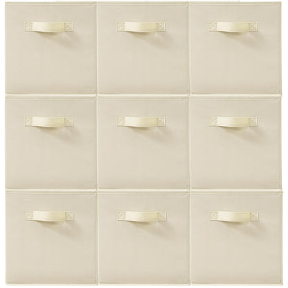 STORAGEIDEAS 11 Inch Fabric Storage Cubes, Sturdy Foldable Storage Bins, Heavy Duty Cube Organizer