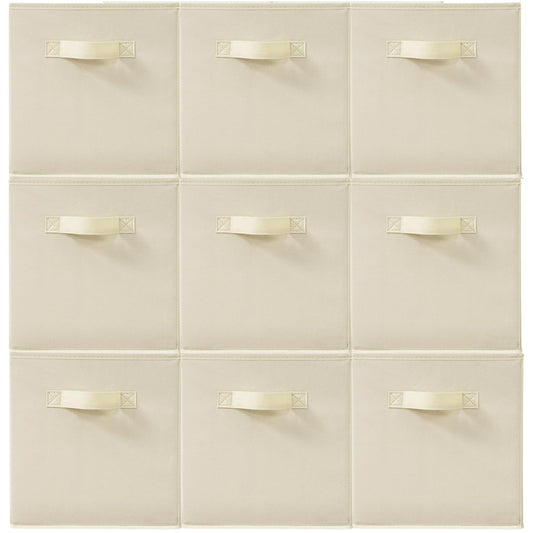 STORAGEIDEAS 11 Inch Fabric Storage Cubes, Sturdy Foldable Storage Bins, Heavy Duty Cube Organizer