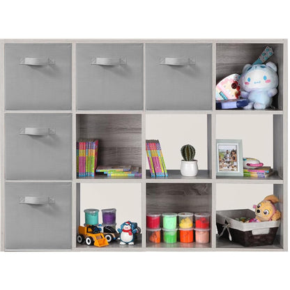 STORAGEIDEAS 11x11 Inch Storage Bins Cubes, Fabric Foldable Storage Box, Collapsible Closet