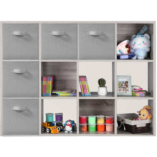 STORAGEIDEAS 11x11 Inch Storage Bins Cubes, Fabric Foldable Storage Box, Collapsible Closet