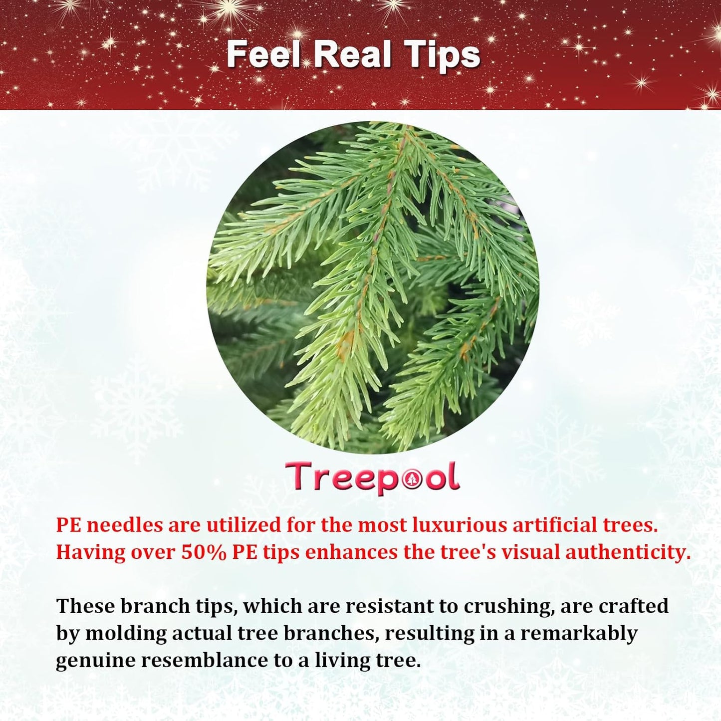 3FT Tabletop Artificial Christmas Tree, 209 Realistic PE Branches, Pine Cone Decorations, Unlit