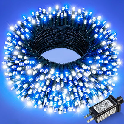 Christmas Lights Outdoor, 100FT 300 LED Christmas Tree Lights with 8 Modes Waterproof, Connectable