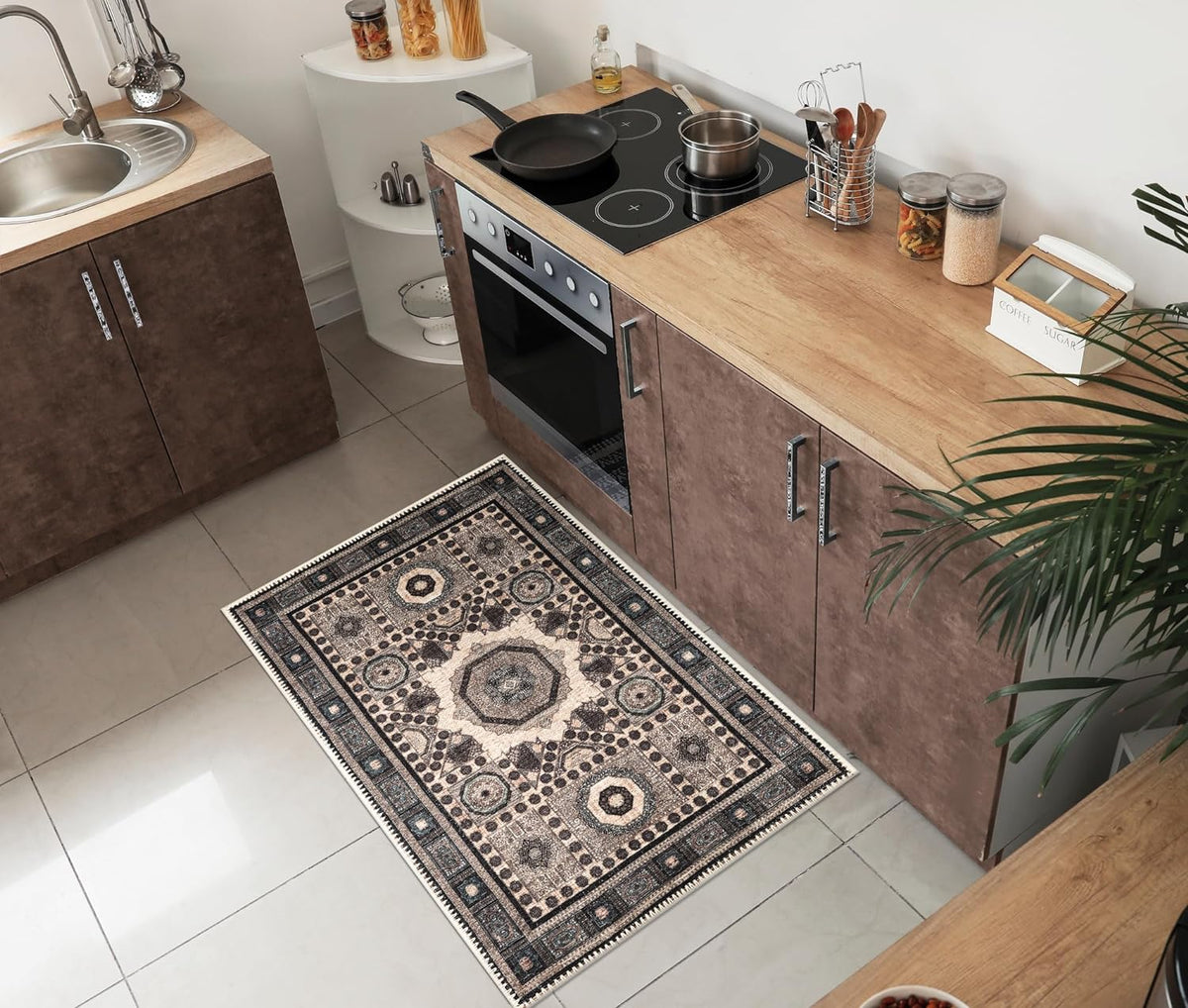 Keen Home Design 2x3 Rug - Machine Washable Entry Rug with Non-Slip Backing, Ideal for Enteryway