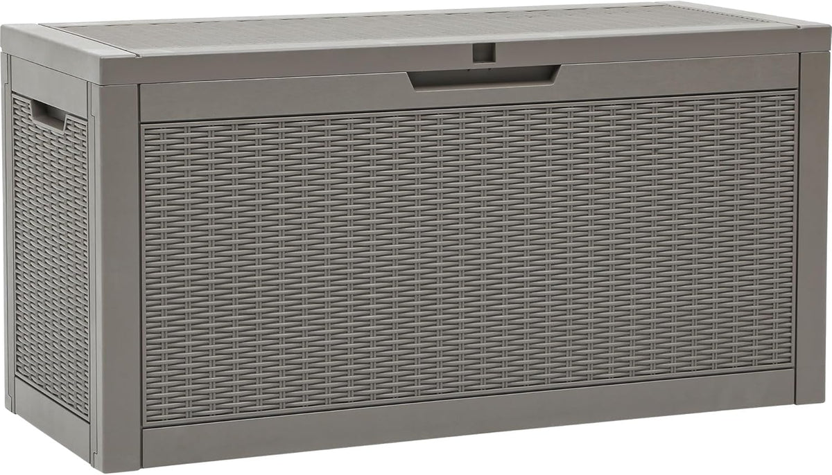 YITAHOME 60 Gallon Outdoor Storage Box, Large Water Resistant Resin Deck Box, Indoor Outdoor