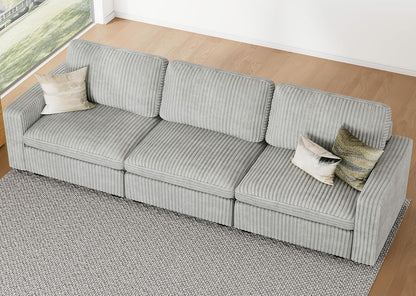 Belffin Modular Sectional Sofa with Storage Ottoman, Oversized Cloud Couch Sectional with Extra