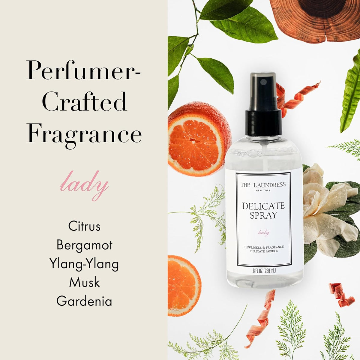 The Laundress Delicate Fabric Spray, Wrinkle Release Spray, Upholstery and Linen Spray, Silk &
