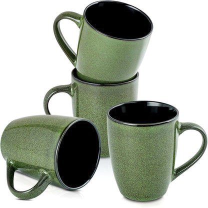 Ceramic Mugs 12oz,Large Ceramic Coffee Cups for Men, Women, Dad, Mom, Modern Coffee Mugs With