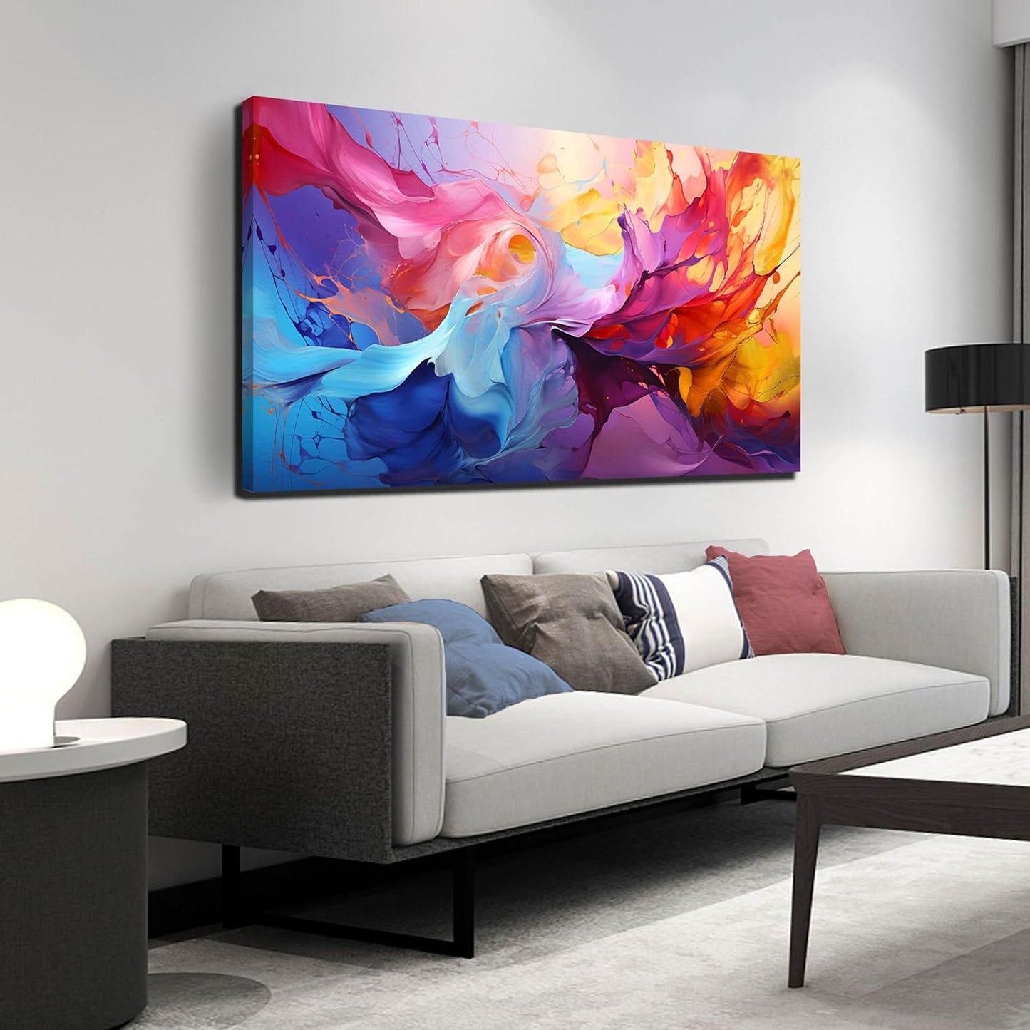 GUGIKA Abstract Wall Art for Living Room, Colorful Canvas Wall Decor for Bedroom, Picture Print