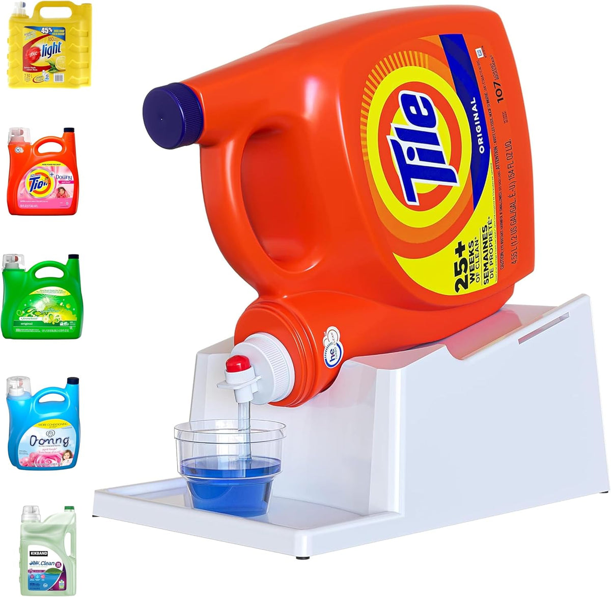 TidyFriend No-Spill Liquid Laundry Detergent Dispenser Holder, Laundry Soap Dispenser Holder with